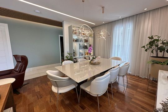 Sala de Jantar de apartamento para alugar com 3 quartos, 284m² em Residencial Tambore Iii, Santana de Parnaíba