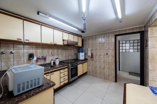 Cozinha de casa para alugar com 3 quartos, 221m² em Macuco, Santos