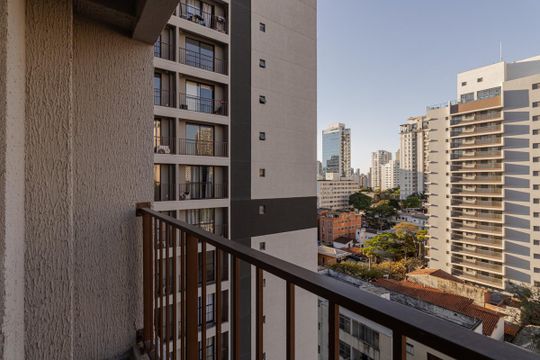 Sacada de kitnet/studio à venda com 1 quarto, 24m² em Vila Olímpia, São Paulo