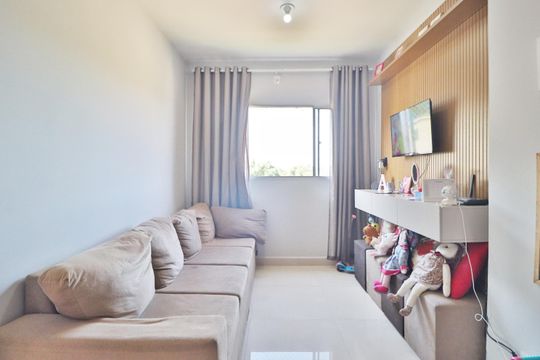 Sala de apartamento para alugar com 2 quartos, 49m² em Dona Zulmira, Uberlândia