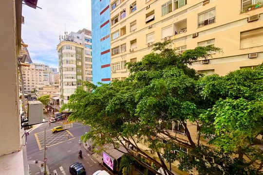 Quarto - vista de apartamento para alugar com 1 quarto, 20m² em Copacabana, Rio de Janeiro