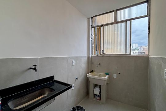 Área de serviço de apartamento à venda com 2 quartos, 70m² em Lapa, Rio de Janeiro