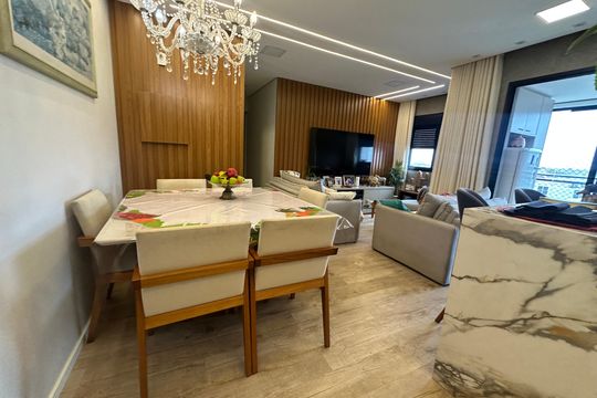 Sala de apartamento à venda com 2 quartos, 87m² em Tamboré, Barueri