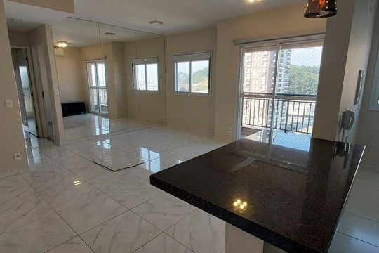 Sala de apartamento à venda com 3 quartos, 73m² em Tamboré, Barueri