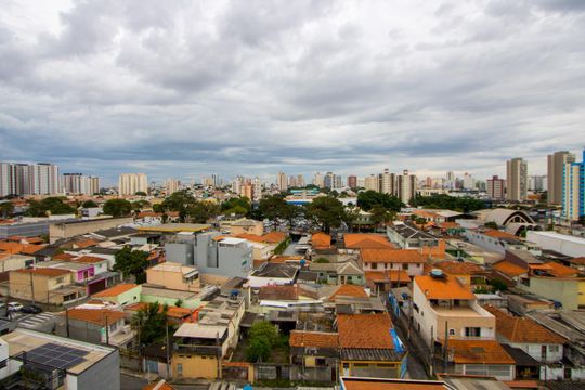 Vista da varanda de apartamento à venda com 2 quartos, 68m² em Vila Vilma, Santo André
