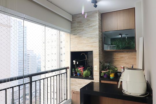 Varanda Gourmet de apartamento à venda com 3 quartos, 106m² em Centro, São Bernardo do Campo