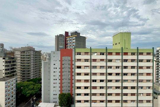 Varanda de kitnet/studio à venda com 1 quarto, 26m² em Pinheiros, São Paulo