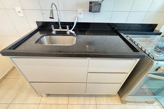 Cozinha de apartamento à venda com 1 quarto, 64m² em Planalto Paulista, São Paulo