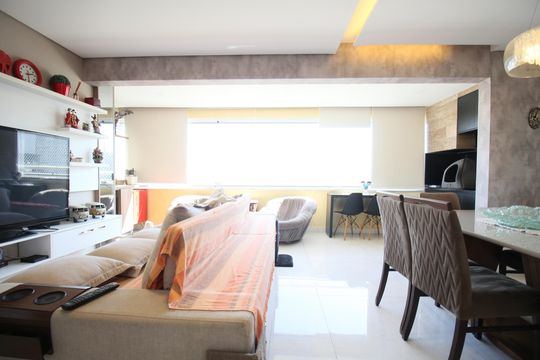 Sala de apartamento à venda com 3 quartos, 131m² em Vila Andrade, São Paulo