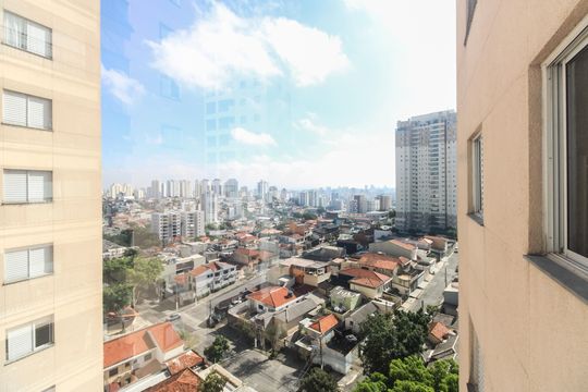 Varanda - Vista  de apartamento à venda com 3 quartos, 80m² em Vila Carrão, São Paulo