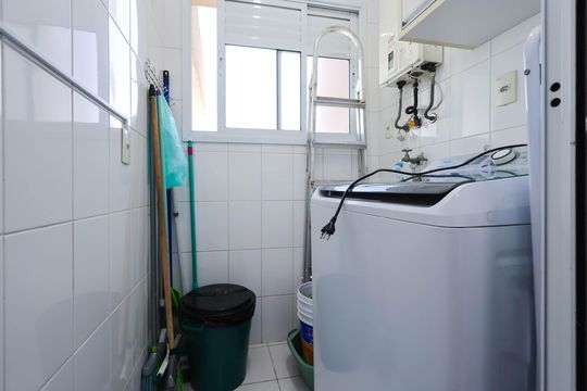 Cozinha e Área de Serviço de apartamento à venda com 2 quartos, 60m² em Vila Dom Pedro I, São Paulo