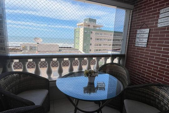 Varanda de apartamento para alugar com 3 quartos, 90m² em Jardim Luciana, Praia Grande