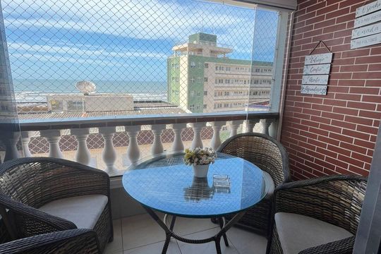 Varanda de apartamento para alugar com 3 quartos, 90m² em Jardim Luciana, Praia Grande