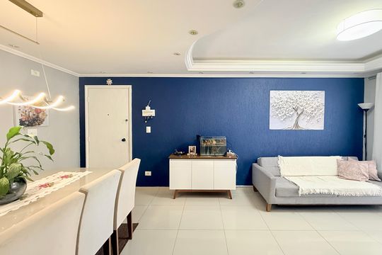 Sala  de apartamento à venda com 2 quartos, 64m² em Jardim Promissao, São Paulo