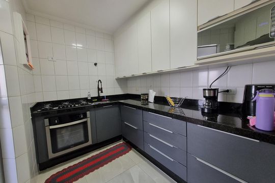 Cozinha de apartamento à venda com 3 quartos, 61m² em Parque Marajoara, Santo André