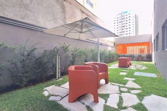 Área comum de apartamento para alugar com 1 quarto, 26m² em Barra Funda, São Paulo