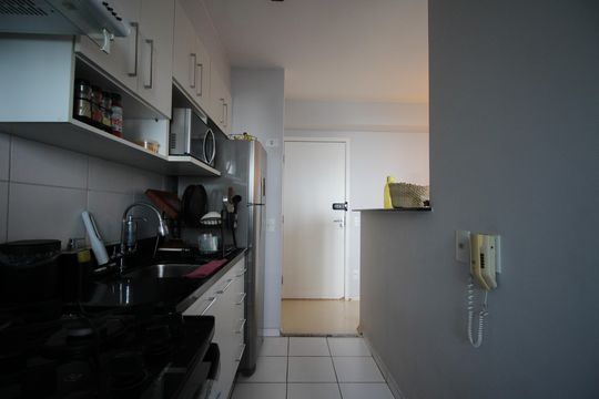 Cozinha de apartamento para alugar com 2 quartos, 50m² em Parque Reboucas, São Paulo