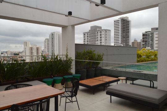 Terraço de kitnet/studio à venda com 1 quarto, 25m² em Alto do Ipiranga, São Paulo