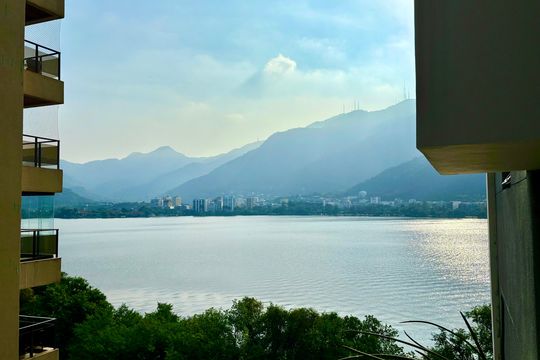 Área de serviço - vista livre para a Lagoa Rodrigo de Freitas de apartamento à venda com 2 quartos, 100m² em Ipanema, Rio de Janeiro