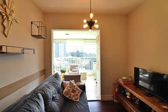 Sala  de apartamento à venda com 3 quartos, 75m² em Jardim Paramount, São Bernardo do Campo