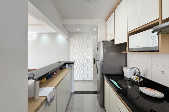 Cozinha de apartamento à venda com 3 quartos, 71m² em Vila Goncalves, São Bernardo do Campo