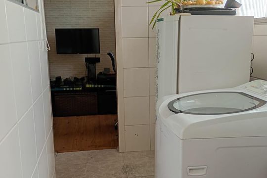 Área de serviço de apartamento à venda com 2 quartos, 84m² em Parque São Jorge, São Paulo