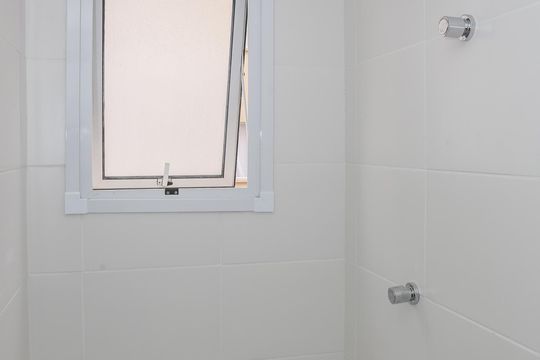 Banheiro da Suíte de apartamento à venda com 1 quarto, 40m² em Bom Retiro, São Paulo