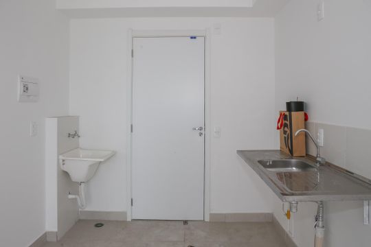 Sala e Cozinha de apartamento à venda com 1 quarto, 40m² em Bom Retiro, São Paulo