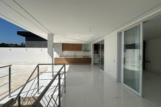 Varanda da Sala de casa de condomínio à venda com 4 quartos, 390m² em Alphaville, Santana de Parnaíba