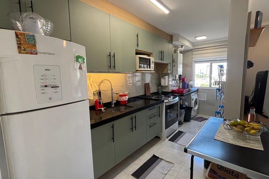 Cozinha de apartamento à venda com 2 quartos, 68m² em Casa Branca, Santo André