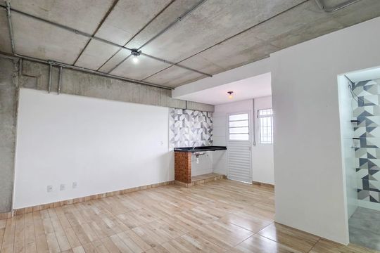 Sala/Cozinha de kitnet/studio para alugar com 1 quarto, 25m² em Jardim Domitila, São Paulo