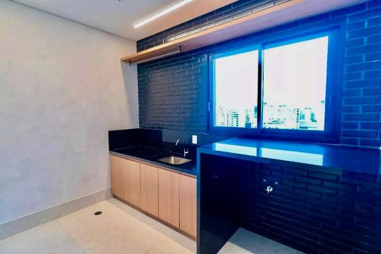 Área comum - Lavanderia de kitnet/studio para alugar com 1 quarto, 21m² em Vila Mariana, São Paulo