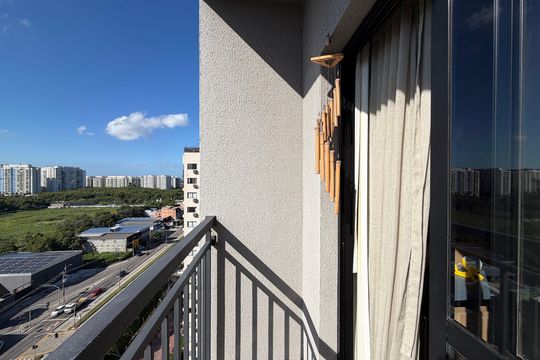 Varanda de apartamento à venda com 1 quarto, 34m² em Jacarepaguá, Rio de Janeiro