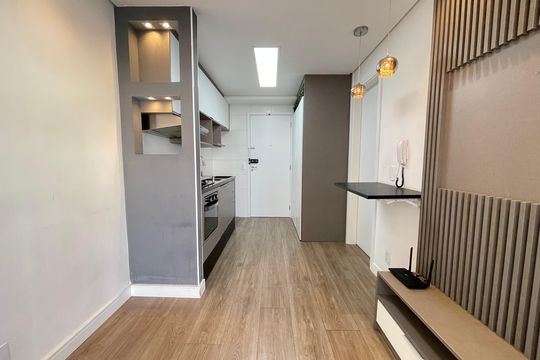 Sala de apartamento para alugar com 1 quarto, 30m² em Ferreira, São Paulo