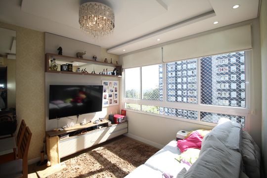 Sala de apartamento à venda com 2 quartos, 49m² em Passo das Pedras, Porto Alegre