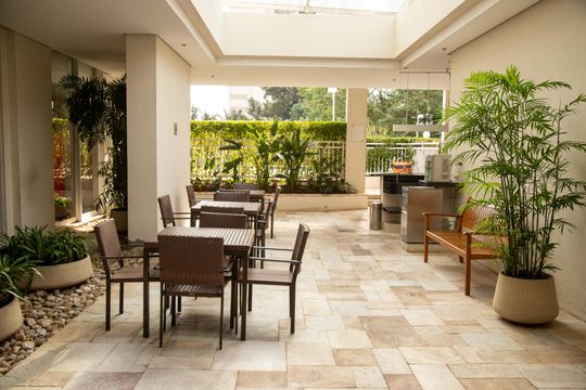 Área comum de apartamento à venda com 1 quarto, 51m² em Campo Belo, São Paulo