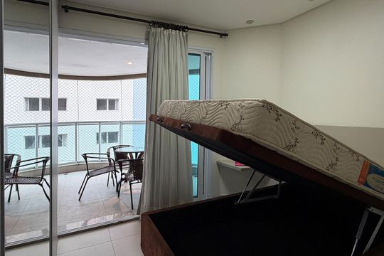 Suíte de apartamento para alugar com 1 quarto, 45m² em Gonzaga, Santos