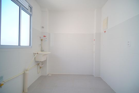 Cozinha de apartamento à venda com 2 quartos, 51m² em Santos Dumont, São Leopoldo