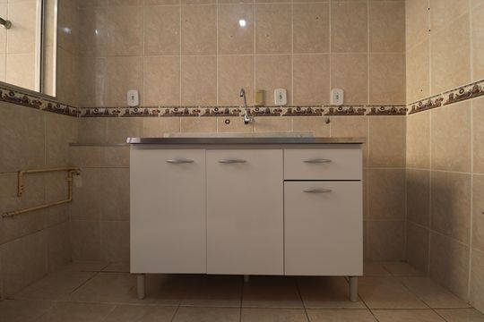 Cozinha de apartamento à venda com 2 quartos, 56m² em Parque Oratório, Santo André