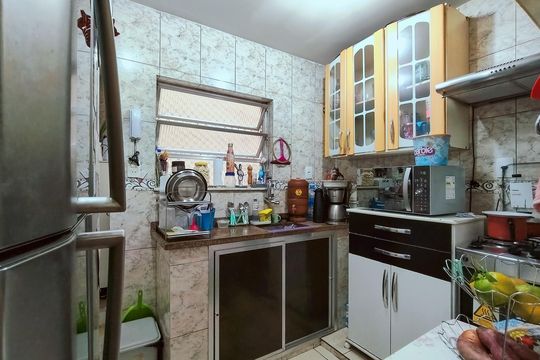 Cozinha de apartamento à venda com 3 quartos, 72m² em Rio Comprido, Rio de Janeiro