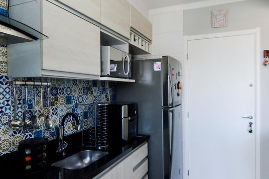 Cozinha  de apartamento para alugar com 2 quartos, 44m² em Jardim Cocaia, Guarulhos