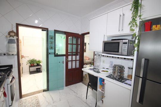 Cozinha de casa de condomínio à venda com 3 quartos, 115m² em Vila Santos, São Paulo