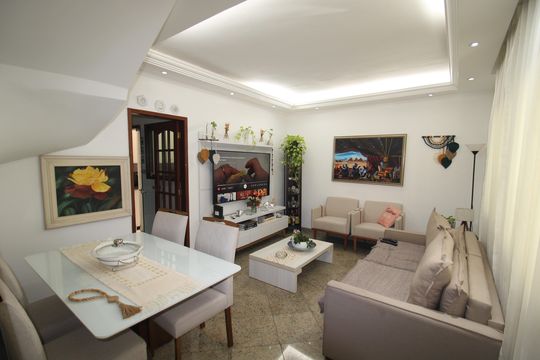 Sala de casa de condomínio à venda com 3 quartos, 115m² em Vila Santos, São Paulo
