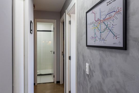 Corredor de apartamento à venda com 2 quartos, 35m² em Brás, São Paulo