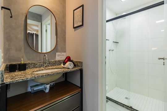 Banheiro de apartamento à venda com 2 quartos, 35m² em Brás, São Paulo