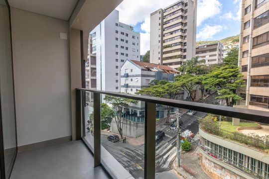Varanda da Sala de apartamento à venda com 2 quartos, 136m² em Anchieta, Belo Horizonte