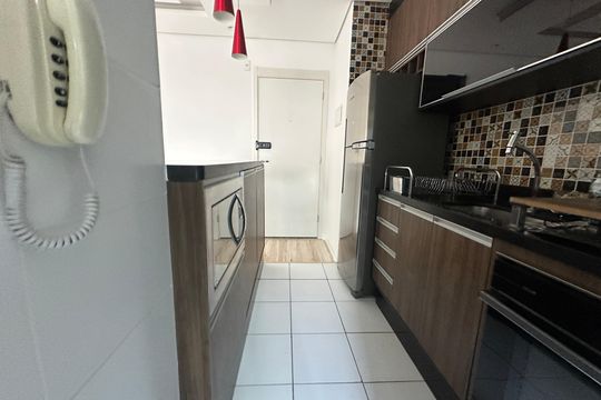 Cozinha de apartamento para alugar com 2 quartos, 51m² em Centro, Barueri
