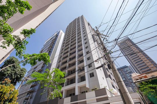 Fachada de kitnet/studio à venda com 1 quarto, 27m² em Pinheiros, São Paulo