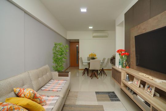 Sala de apartamento à venda com 3 quartos, 104m² em Camboinhas, Niterói
