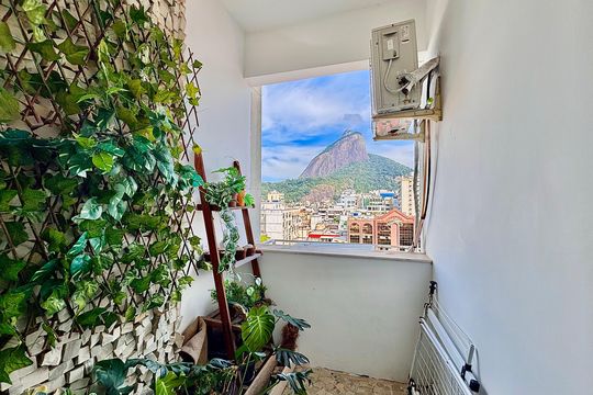Varanda da sala de apartamento para alugar com 2 quartos, 90m² em Leblon, Rio de Janeiro